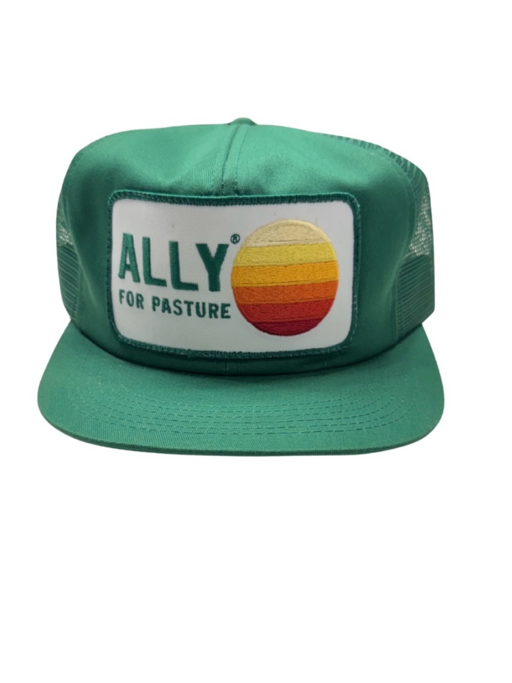 Rare Vintage K-PRODUCTS ALLY For Pasture Trucker Mesh Snapback  70s 80s